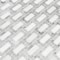 Msi Bianco Dolomite Lynx SAMPLE Polished Marble Mesh-Mounted Mosaic Tile ZOR-MD-0245-SAM - alternate 3